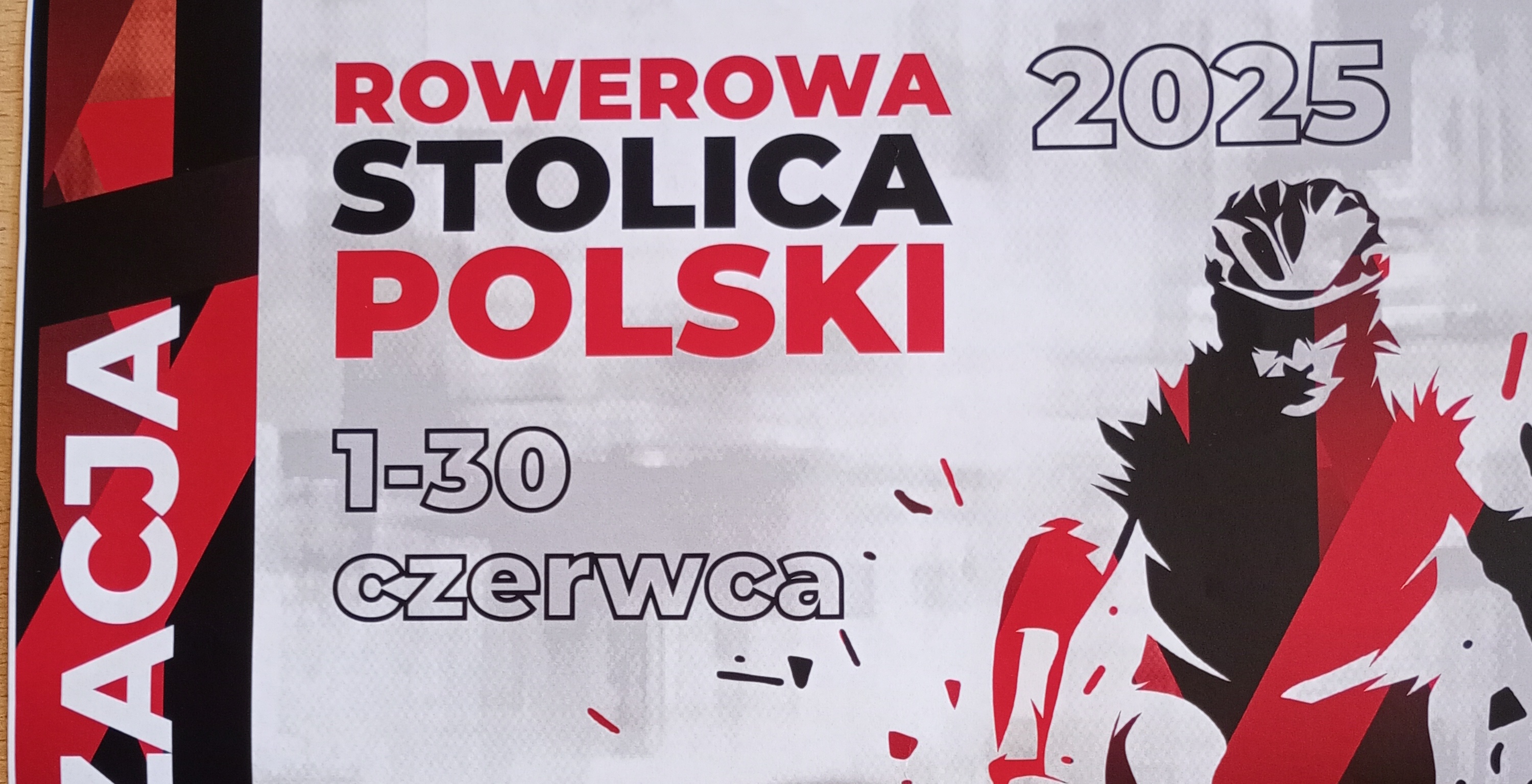 Plakat reklamujący ogólnopolską akcję o puchar rowerowej stolicy Polski .jpg