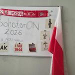 Gazetka szkolna poświęcona akcji BohaterON 2026 z symbolami patriotycznymi i polską flagą.jpeg